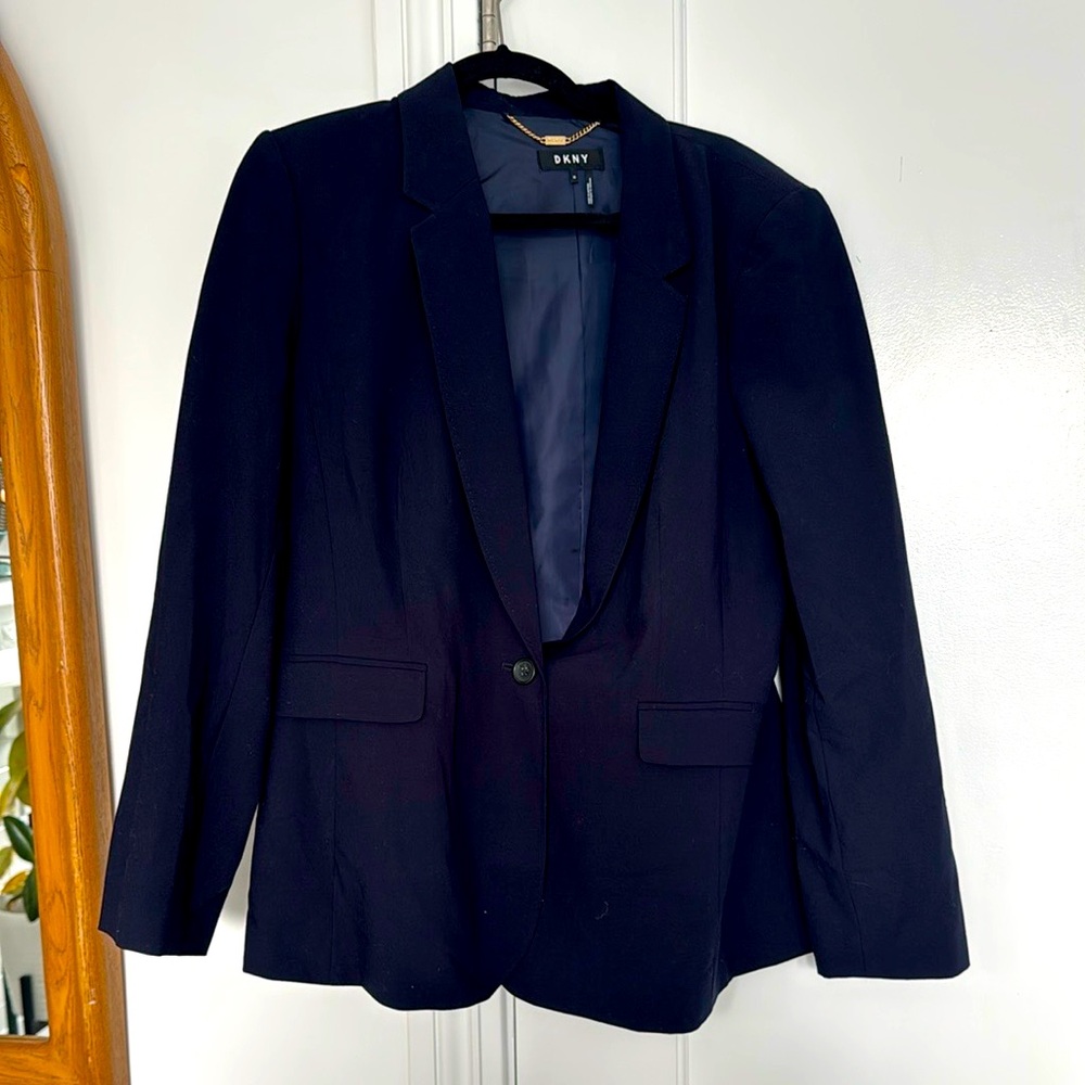 DKNY Navy Blazer (Matching Pants In Separate Listing)